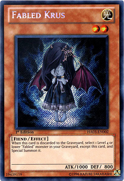 Fabled Krus [HA03-EN002] Secret Rare | Cracking-Singles