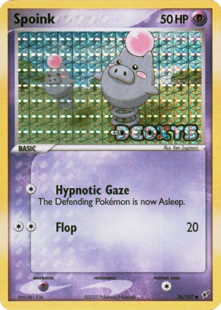 Spoink (76/107) (Stamped) [EX: Deoxys] | Cracking-Singles