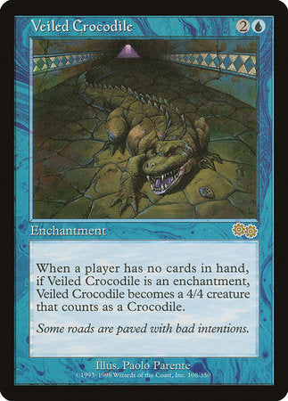 Veiled Crocodile [Urza's Saga] | Cracking-Singles