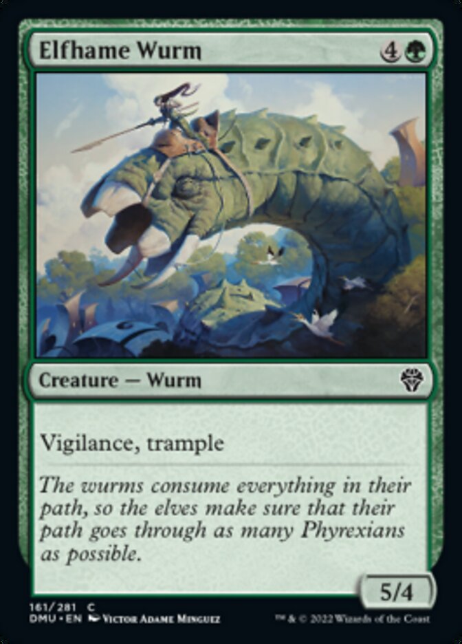 Elfhame Wurm [Dominaria United] | Cracking-Singles