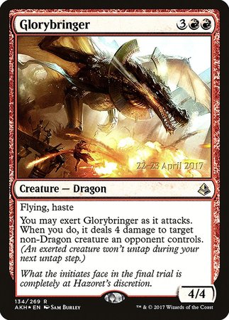 Glorybringer [Amonkhet Prerelease Promos] | Cracking-Singles