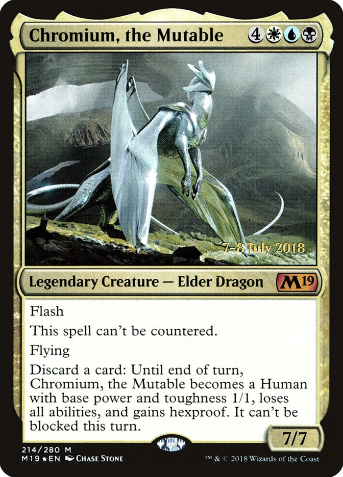 Chromium, the Mutable  [Core Set 2019 Prerelease Promos] | Cracking-Singles