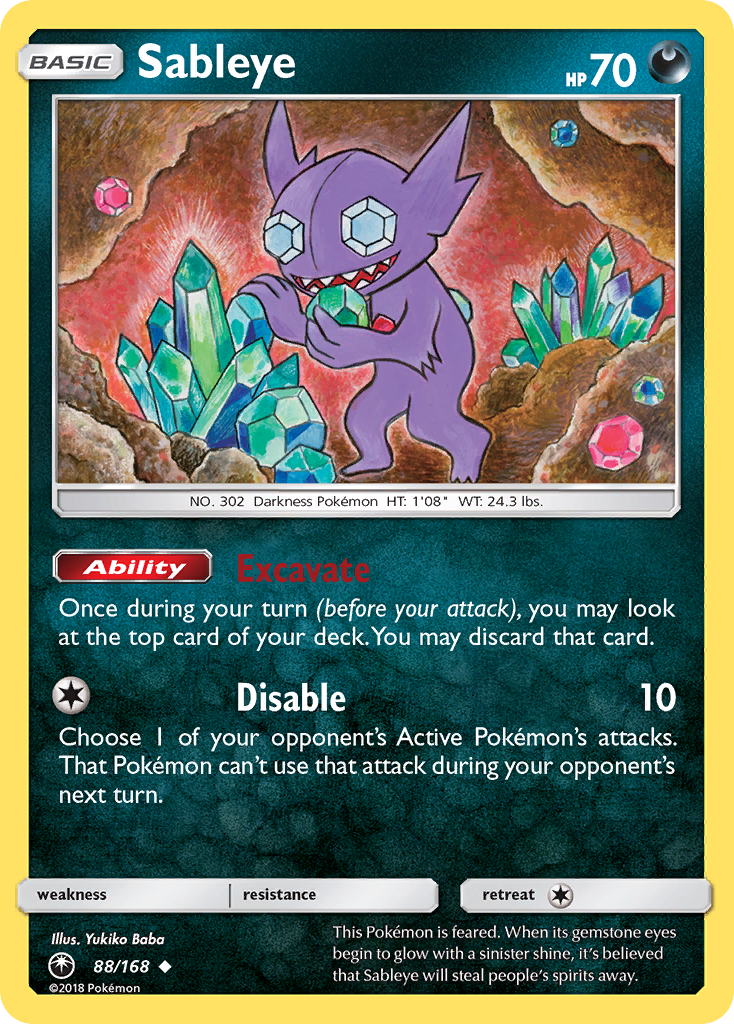 Sableye (88/168) [Sun & Moon: Celestial Storm] | Cracking-Singles