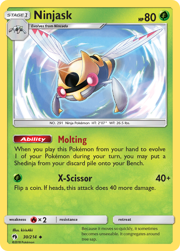 Ninjask (30/214) [Sun & Moon: Lost Thunder] | Cracking-Singles