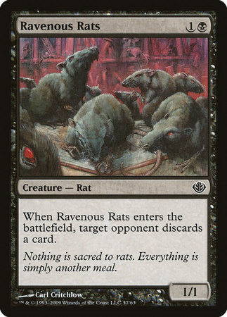 Ravenous Rats [Duel Decks: Garruk vs. Liliana] | Cracking-Singles