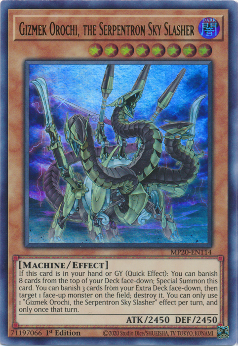 Gizmek Orochi, the Serpentron Sky Slasher [MP20-EN114] Ultra Rare | Cracking-Singles