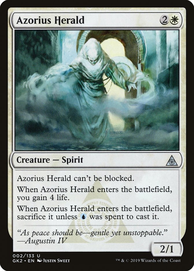 Azorius Herald [Ravnica Allegiance Guild Kit] | Cracking-Singles