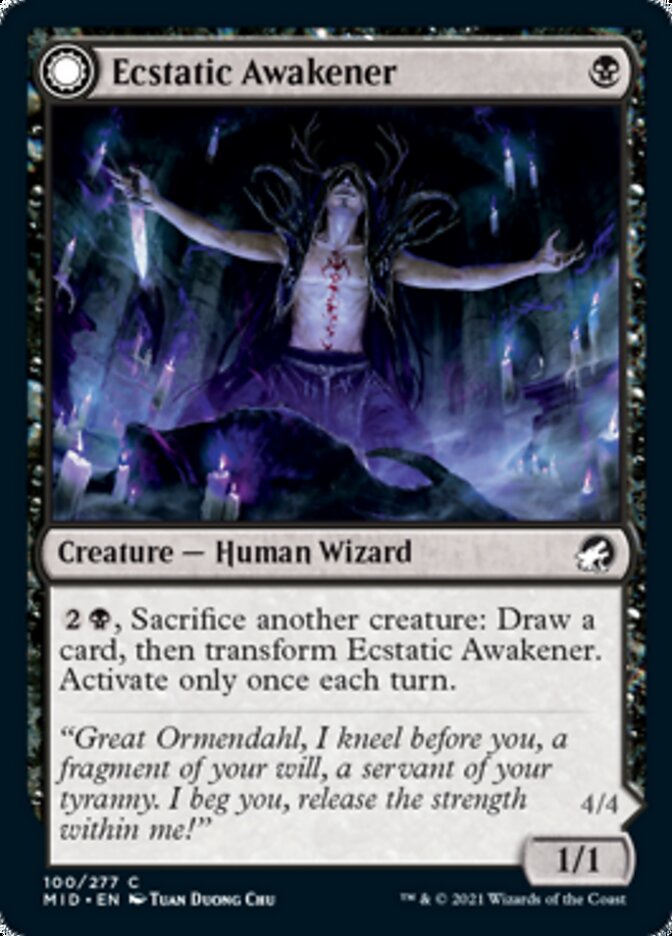 Ecstatic Awakener // Awoken Demon [Innistrad: Midnight Hunt] | Cracking-Singles