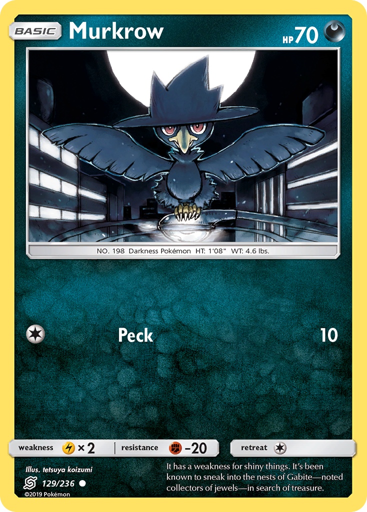 Murkrow (129/236) [Sun & Moon: Unified Minds] | Cracking-Singles