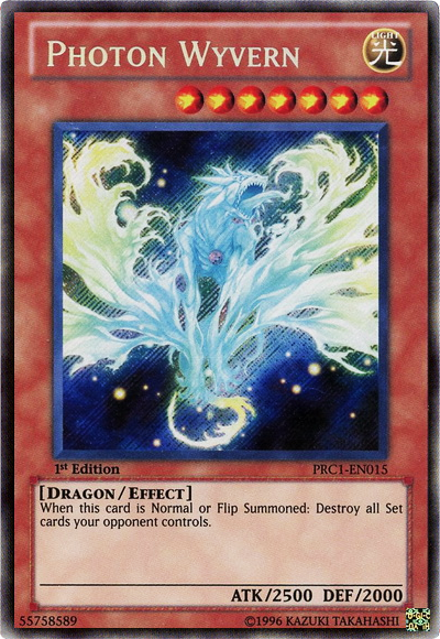 Photon Wyvern [PRC1-EN015] Secret Rare | Cracking-Singles