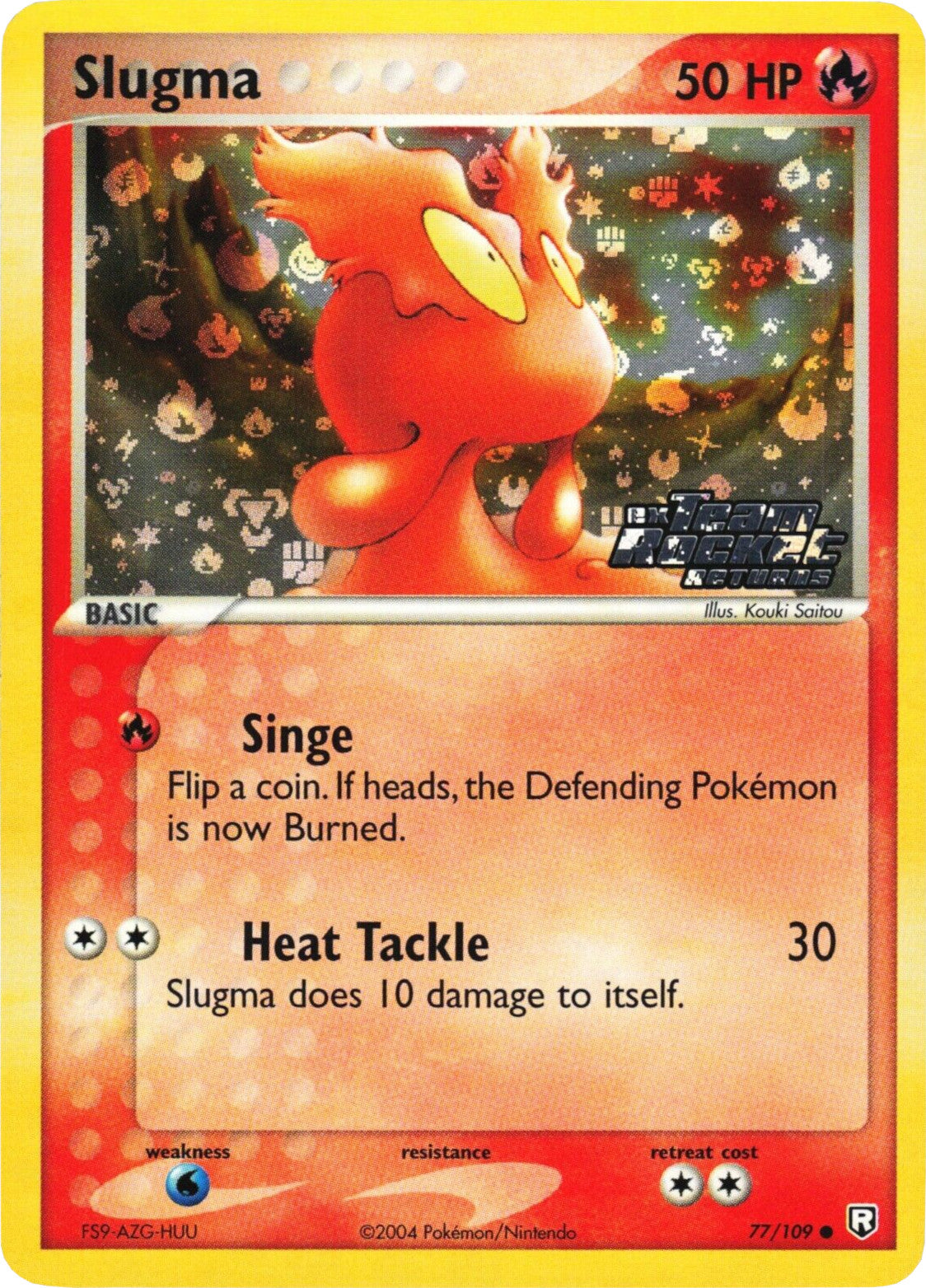 Slugma (77/109) (Stamped) [EX: Team Rocket Returns] | Cracking-Singles