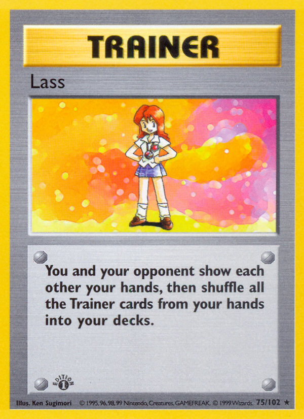 Lass (75/102) (Shadowless) [Base Set 1st Edition] | Cracking-Singles