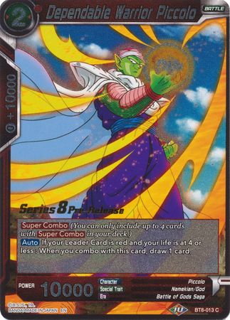 Dependable Warrior Piccolo [BT8-013_PR] | Cracking-Singles