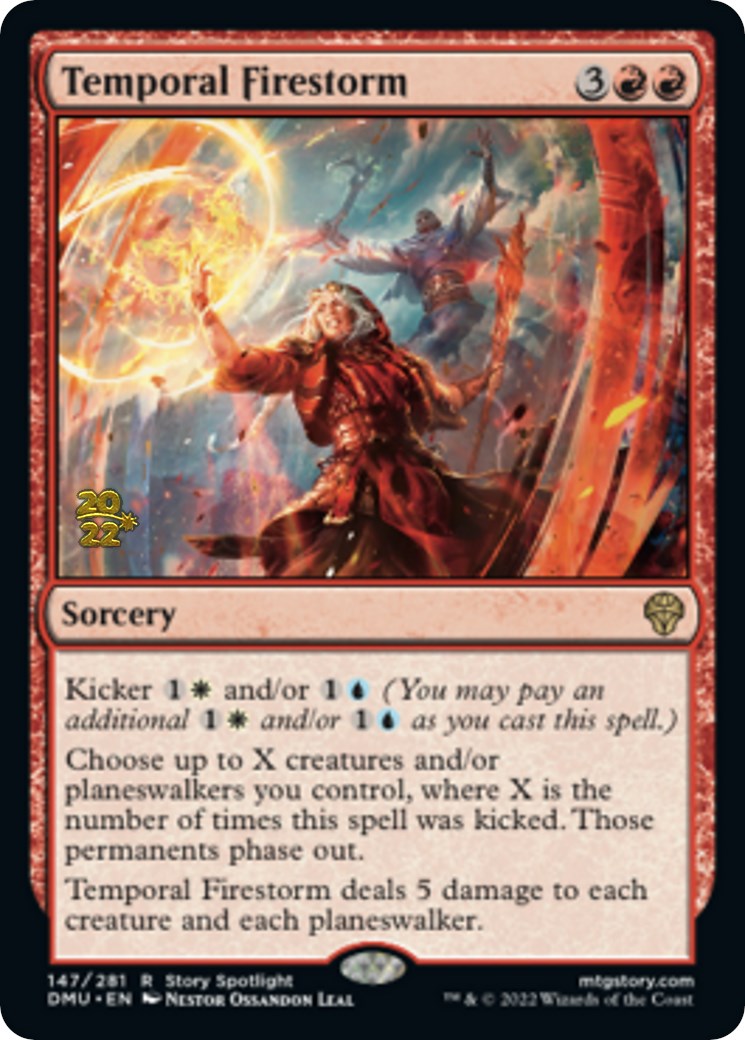 Temporal Firestorm [Dominaria United Prerelease Promos] | Cracking-Singles