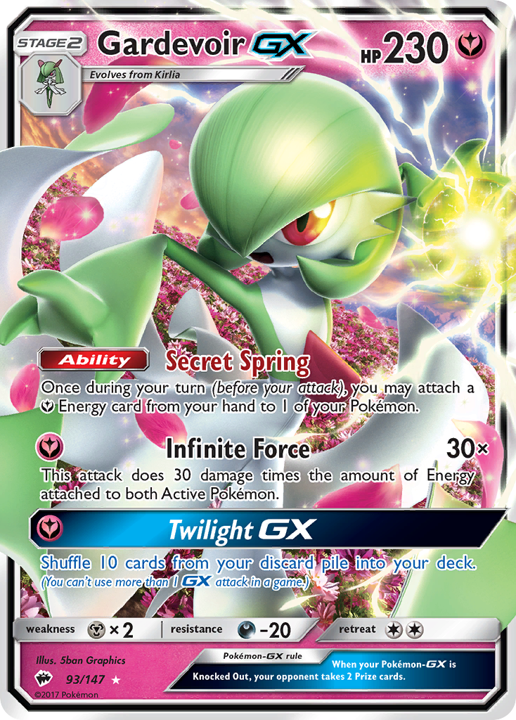 Gardevoir GX (93/147) [Sun & Moon: Burning Shadows] | Cracking-Singles