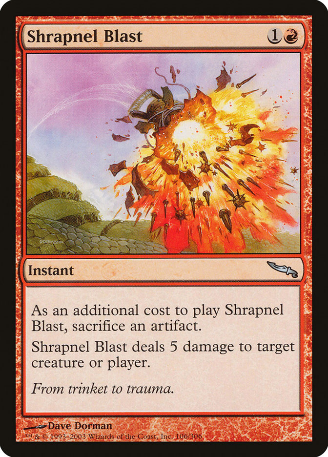 Shrapnel Blast [Mirrodin] | Cracking-Singles