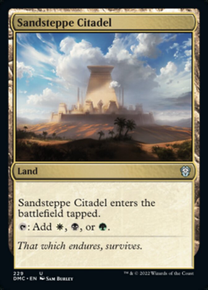 Sandsteppe Citadel [Dominaria United Commander] | Cracking-Singles