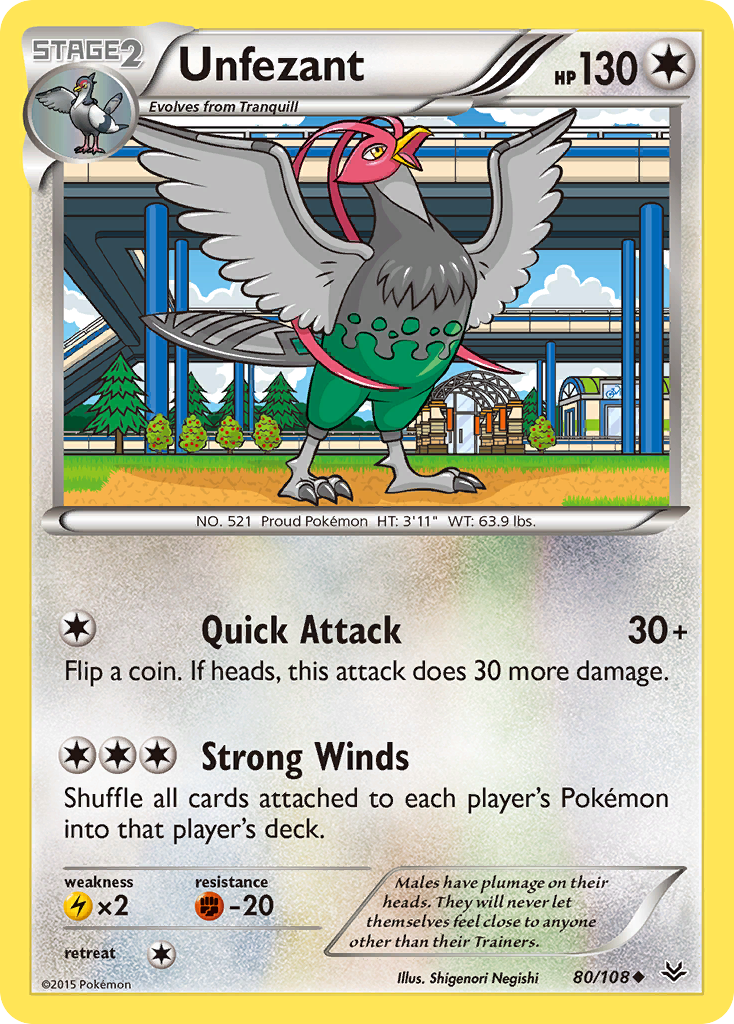 Unfezant (80/108) [XY: Roaring Skies] | Cracking-Singles