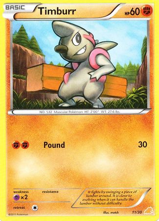 Timburr (11/30) [Black & White: Trainer Kit - Excadrill] | Cracking-Singles