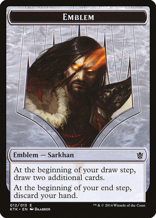 Emblem - Sarkhan, the Dragonspeaker [Khans of Tarkir Tokens] | Cracking-Singles