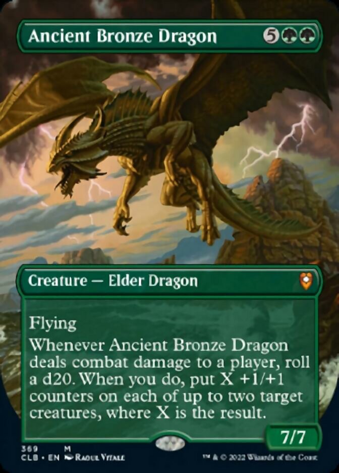 Ancient Bronze Dragon (Borderless Alternate Art) [Commander Legends: Battle for Baldur's Gate] | Cracking-Singles