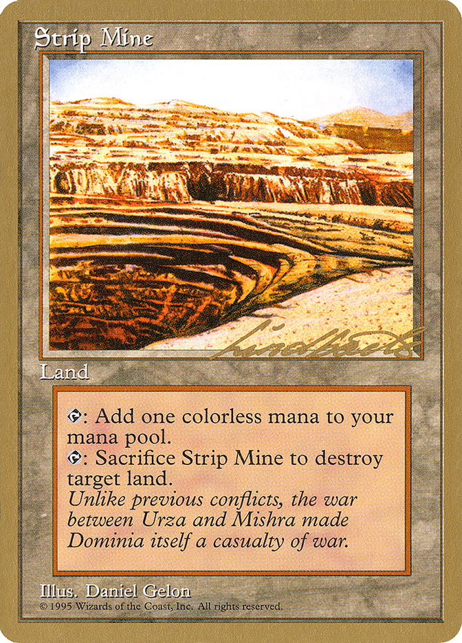 Strip Mine (Leon Lindback) [Pro Tour Collector Set] | Cracking-Singles