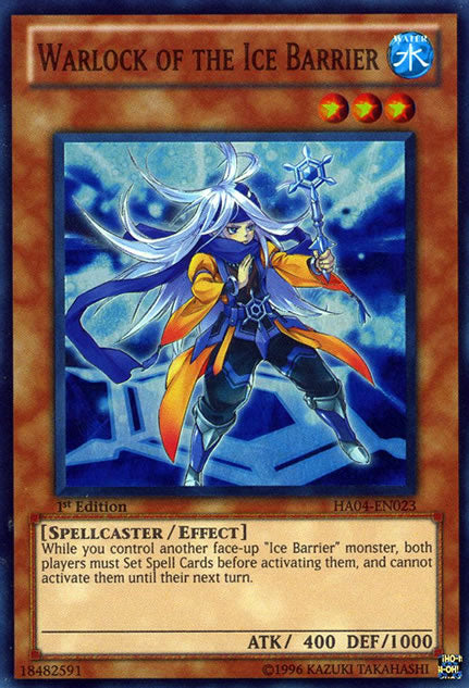 Warlock of the Ice Barrier [HA04-EN023] Super Rare | Cracking-Singles