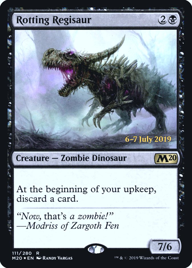 Rotting Regisaur  [Core Set 2020 Prerelease Promos] | Cracking-Singles