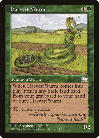 Harvest Wurm [Weatherlight] | Cracking-Singles