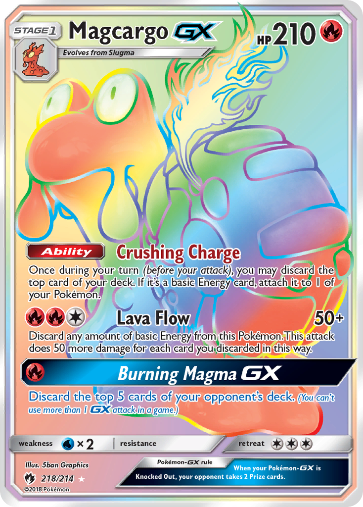 Magcargo GX (218/214) [Sun & Moon: Lost Thunder] | Cracking-Singles