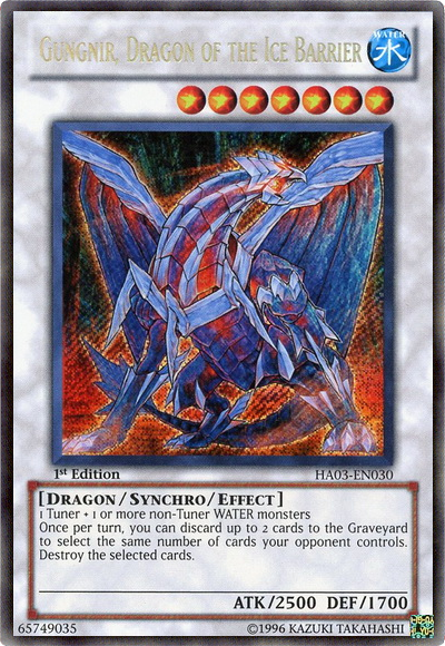 Gungnir, Dragon of the Ice Barrier [HA03-EN030] Secret Rare | Cracking-Singles