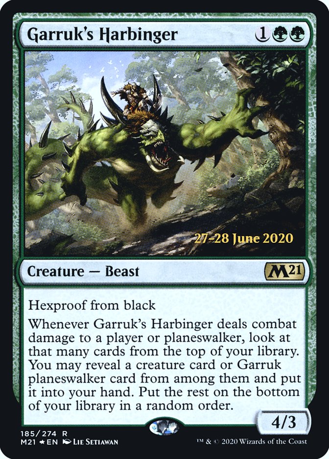 Garruk's Harbinger  [Core Set 2021 Prerelease Promos] | Cracking-Singles