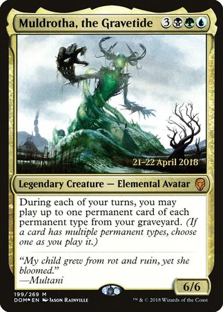 Muldrotha, the Gravetide [Dominaria Promos] | Cracking-Singles