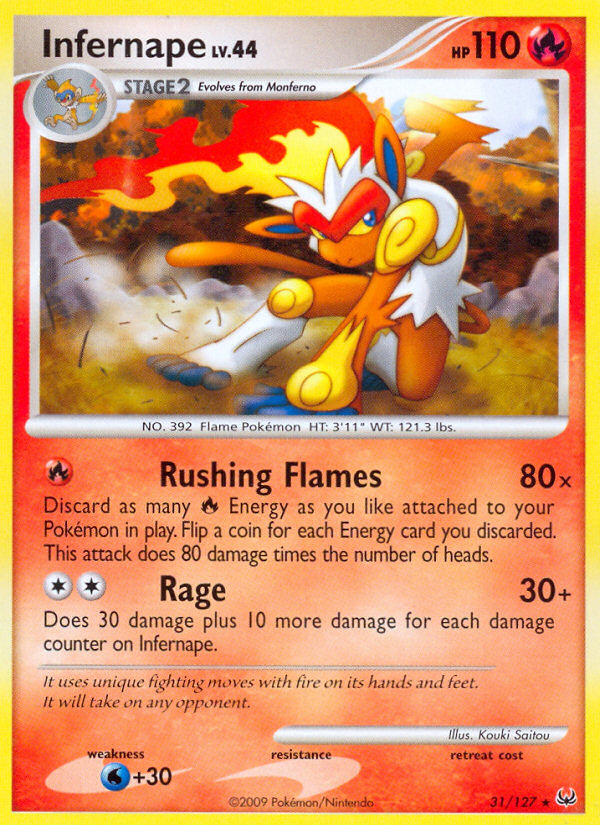 Infernape (31/127) [Platinum: Base Set] | Cracking-Singles