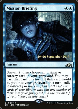 Mission Briefing [Guilds of Ravnica Promos] | Cracking-Singles