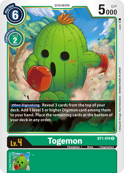 Togemon [BT1-074] [Release Special Booster Ver.1.0] | Cracking-Singles