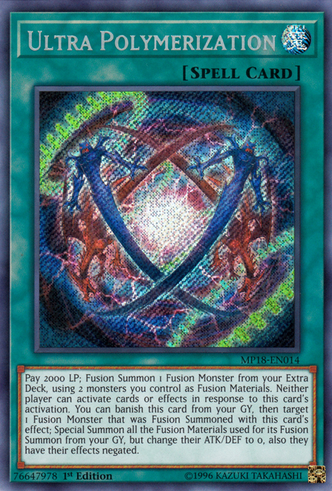 Ultra Polymerization [MP18-EN014] Secret Rare | Cracking-Singles