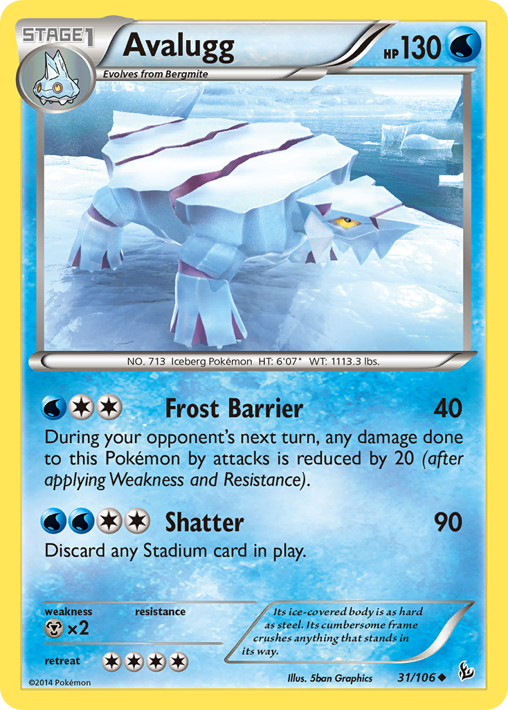 Avalugg (31/106) [XY: Flashfire] | Cracking-Singles