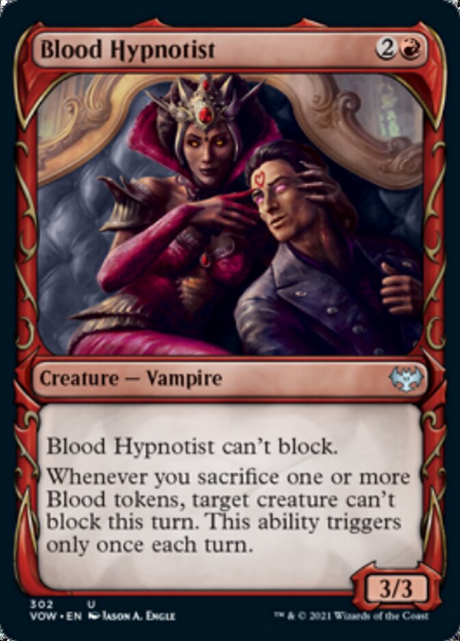 Blood Hypnotist (Showcase Fang Frame) [Innistrad: Crimson Vow] | Cracking-Singles