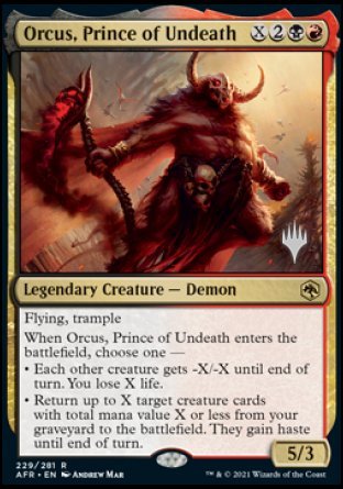 Orcus, Prince of Undeath (Promo Pack) [Dungeons & Dragons: Adventures in the Forgotten Realms Promos] | Cracking-Singles