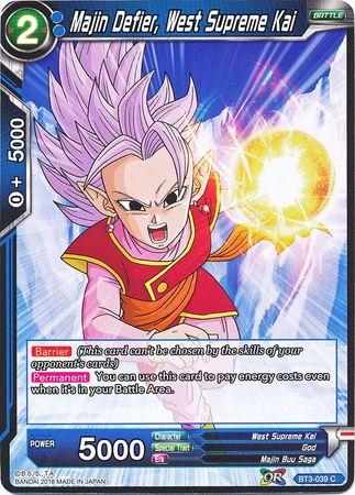 Majin Defier, West Supreme Kai [BT3-039] | Cracking-Singles