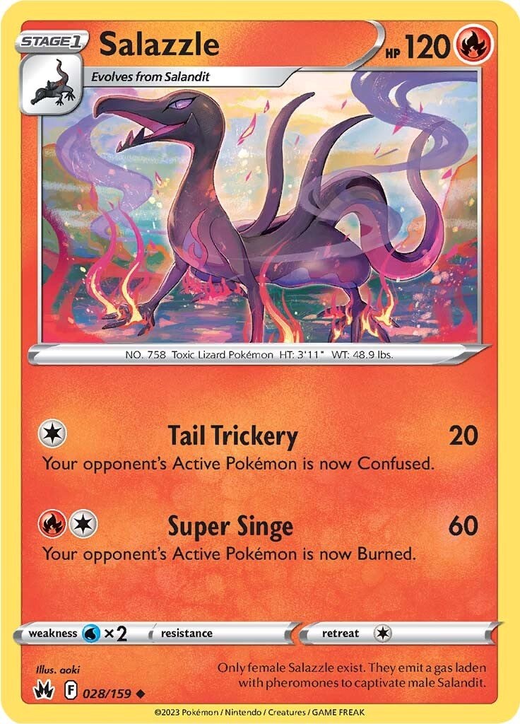 Salazzle (028/159) [Sword & Shield: Crown Zenith] | Cracking-Singles