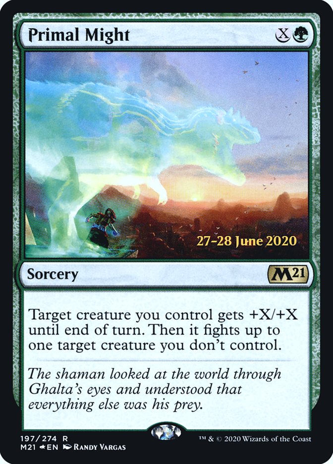 Primal Might  [Core Set 2021 Prerelease Promos] | Cracking-Singles