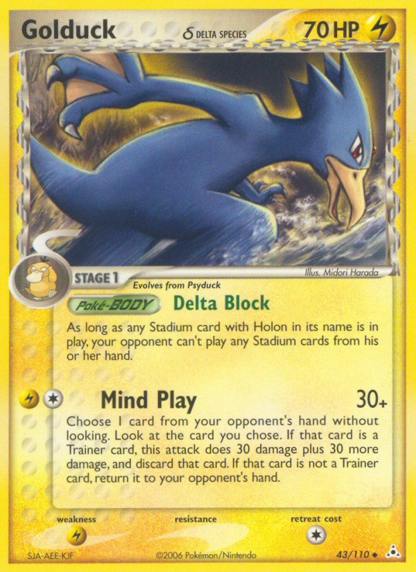 Golduck (43/110) (Delta Species) [EX: Holon Phantoms] | Cracking-Singles