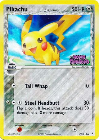 Pikachu (79/110) (Delta Species) (Stamped) [EX: Holon Phantoms] | Cracking-Singles