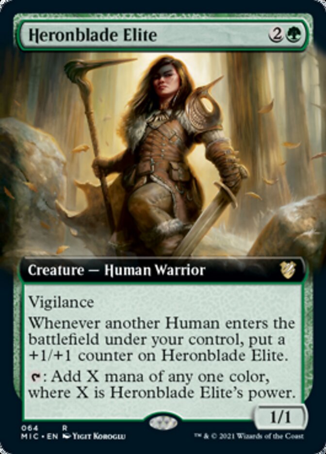 Heronblade Elite (Extended) [Innistrad: Midnight Hunt Commander] | Cracking-Singles