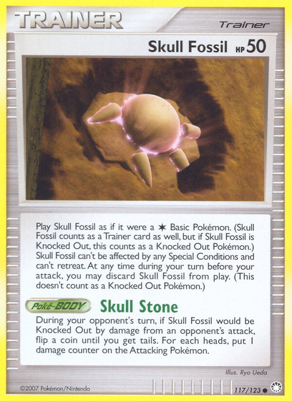 Skull Fossil (117/123) [Diamond & Pearl: Mysterious Treasures] | Cracking-Singles