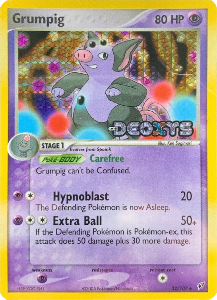 Grumpig (32/107) (Stamped) [EX: Deoxys] | Cracking-Singles