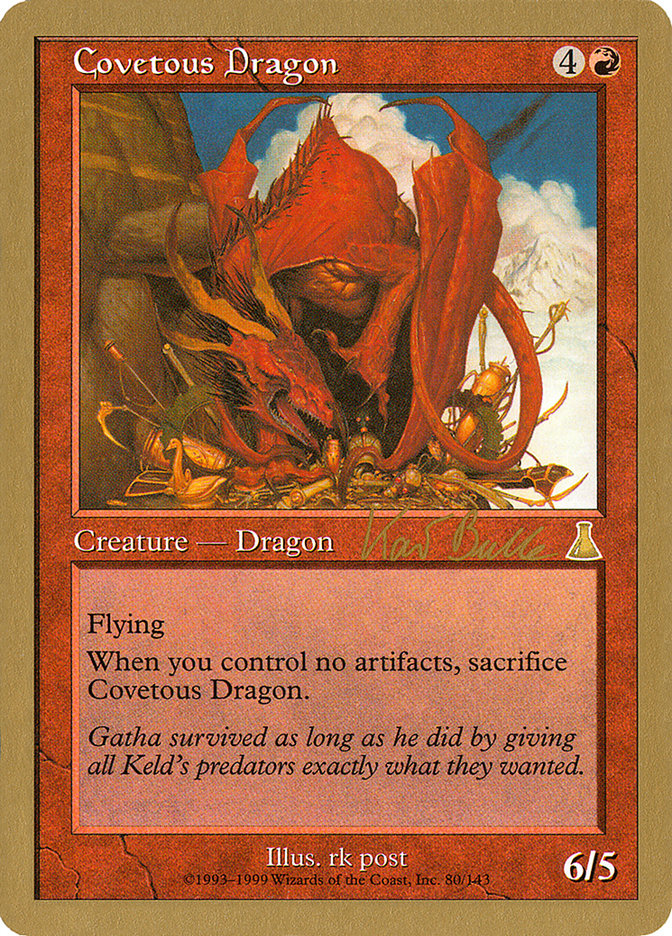 Covetous Dragon (Kai Budde) [World Championship Decks 1999] | Cracking-Singles