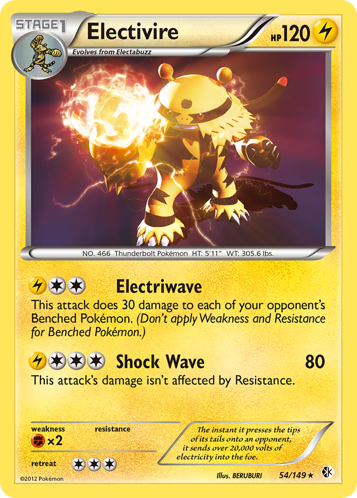 Electivire (54/149) [Black & White: Boundaries Crossed] | Cracking-Singles